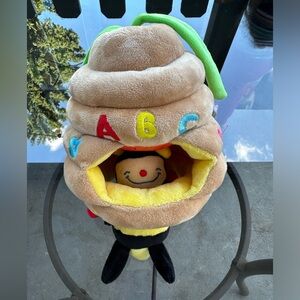 Melissa & Doug Musical Pull Beehive Crinkling Soft To Touch Crib Toy